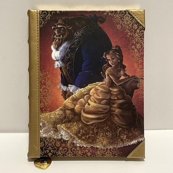 Disney Store Designer Collection Belle Beast Couples Journal Notebook Beauty - Picture 1 of 9